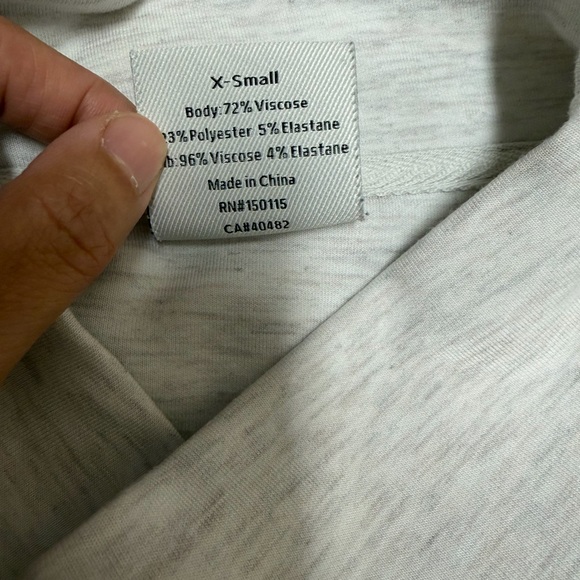 Like New Varley Betsy Oversized Relaxed Pullover Sweatshirt - Ivory Marl - Picture 7 of 8